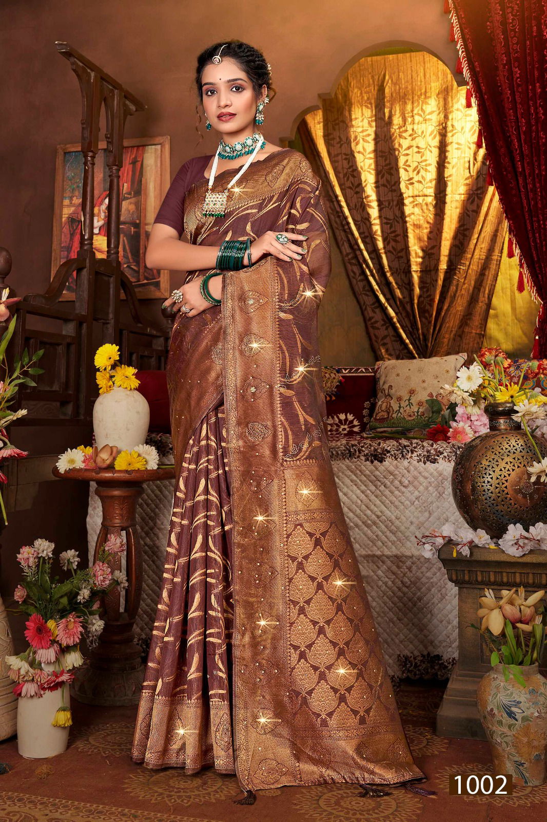 Meera Vol 4 By Saroj Swarovski Soft Linen Cotton Sarees Wholesale Price In Surat
